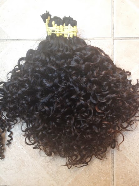 Bulk Curly Virgin Indian Hair - Click Image to Close